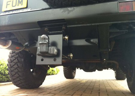 Discovery Tank Guard With Removable Tow Hitch