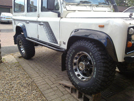 Land Rover Defender 110 Rock Sliders